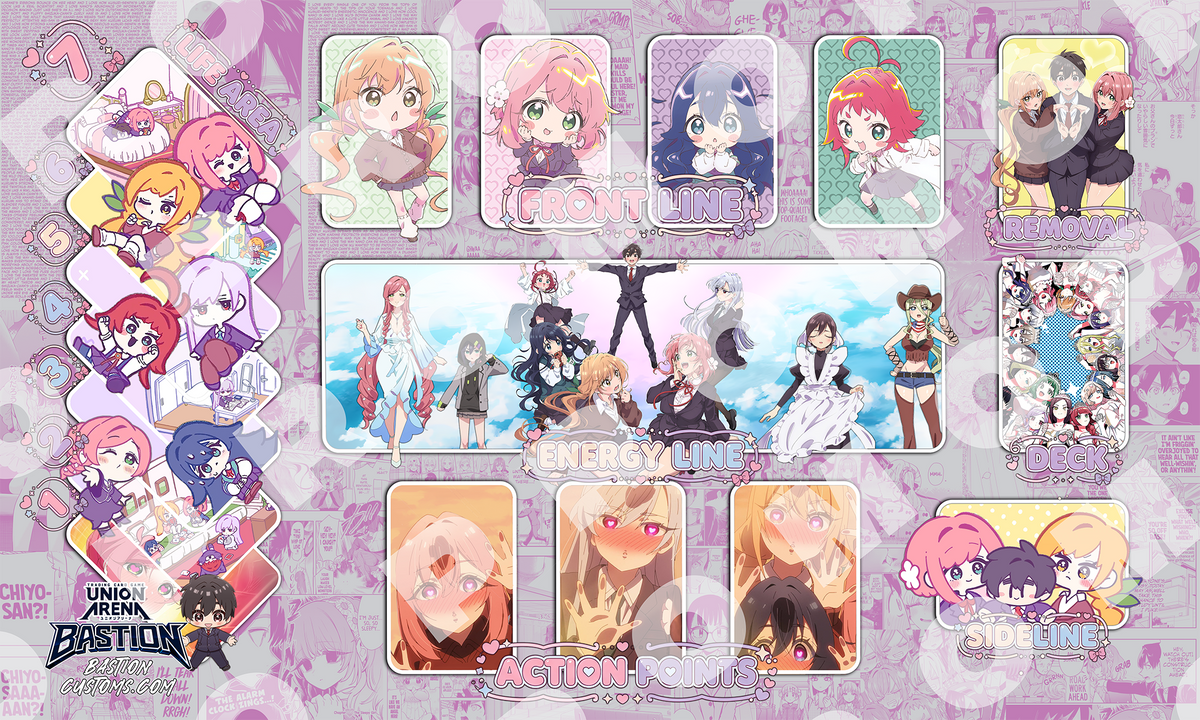 The 100 Girlfriends Who RRRRReally Love You  - Union Arena Playmat