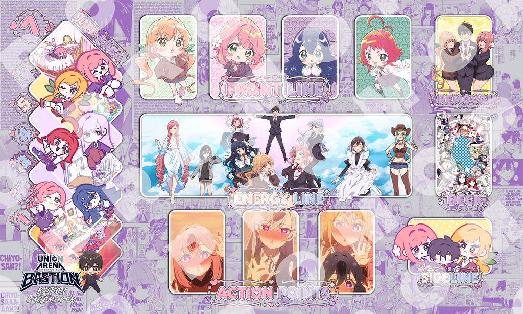 The 100 Girlfriends Who RRRRReally Love You  - Union Arena Playmat