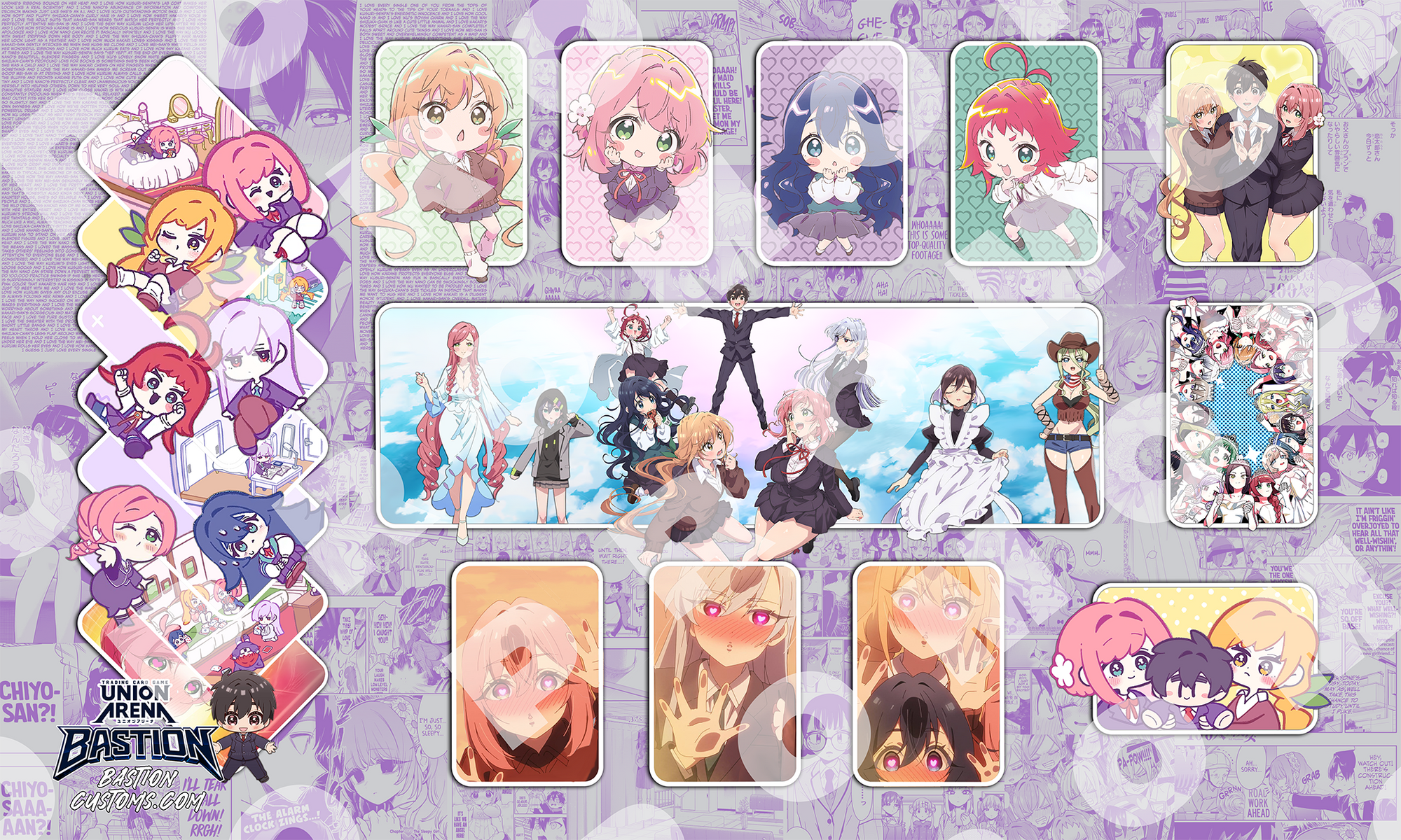 The 100 Girlfriends Who RRRRReally Love You  - Union Arena Playmat