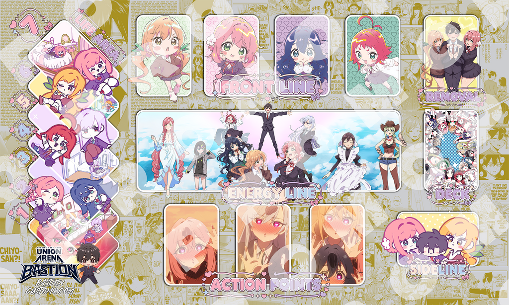 The 100 Girlfriends Who RRRRReally Love You  - Union Arena Playmat