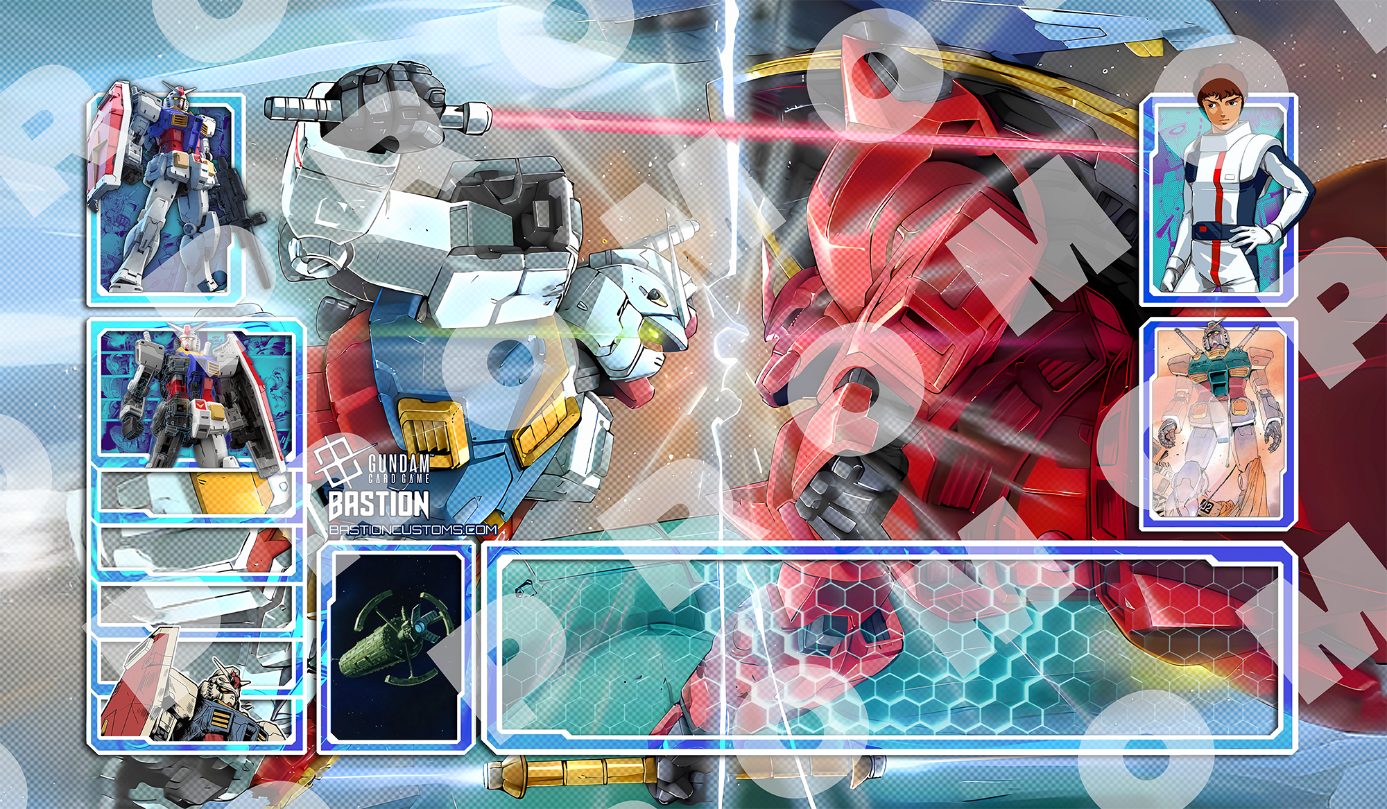 FIRST-WEEK SALE - Amuro Ray Playmat - Gundam TCG