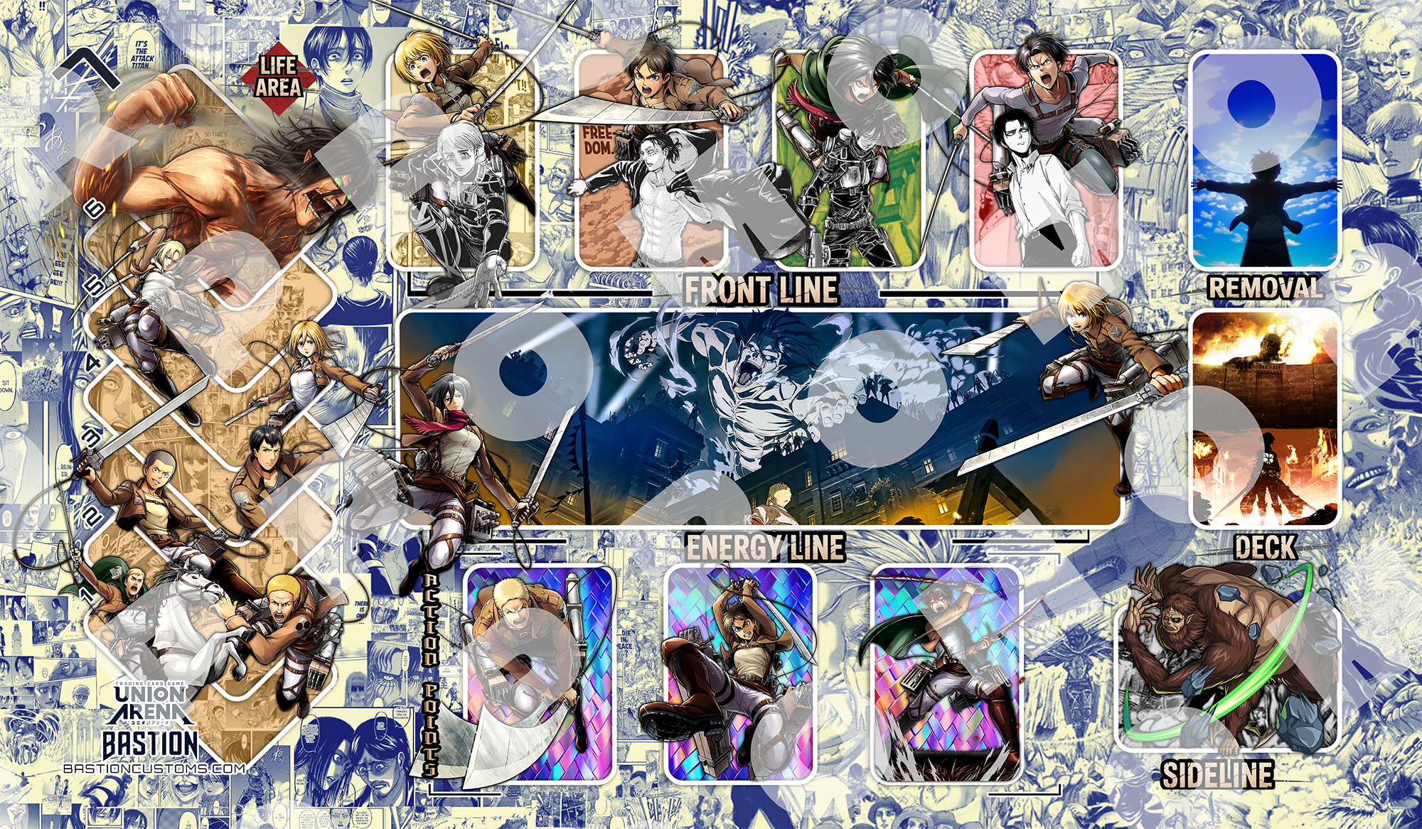 FIRST-WEEK SALE - Attack on Titan - Union Arena Playmat