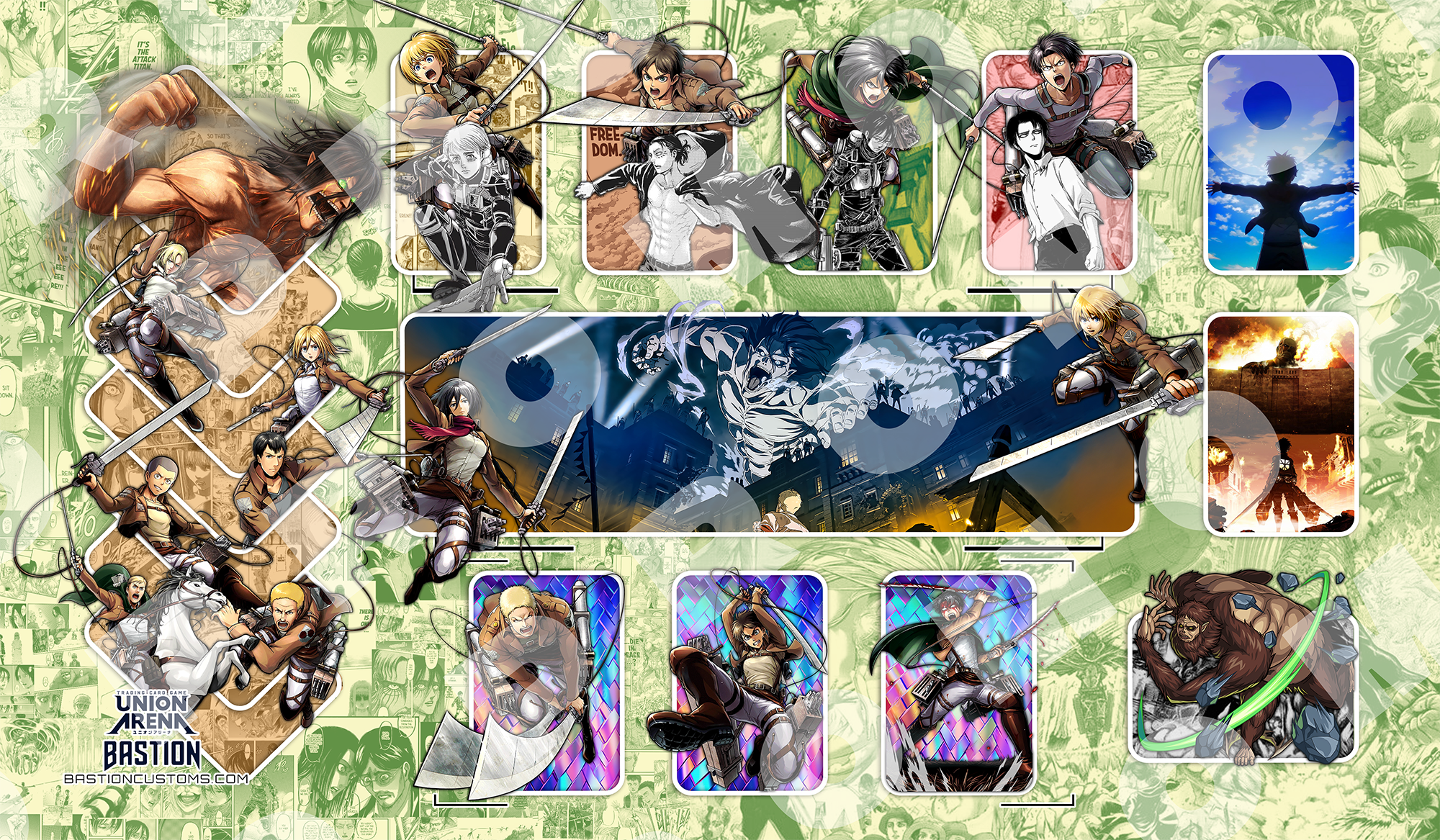 FIRST-WEEK SALE - Attack on Titan - Union Arena Playmat