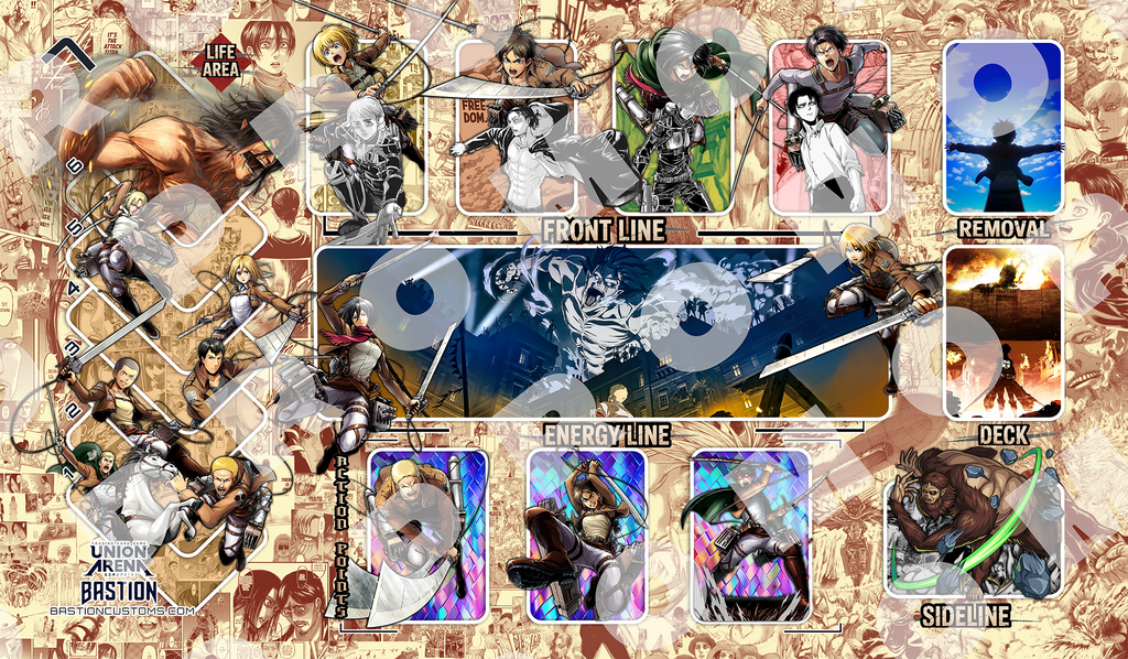 FIRST-WEEK SALE - Attack on Titan - Union Arena Playmat