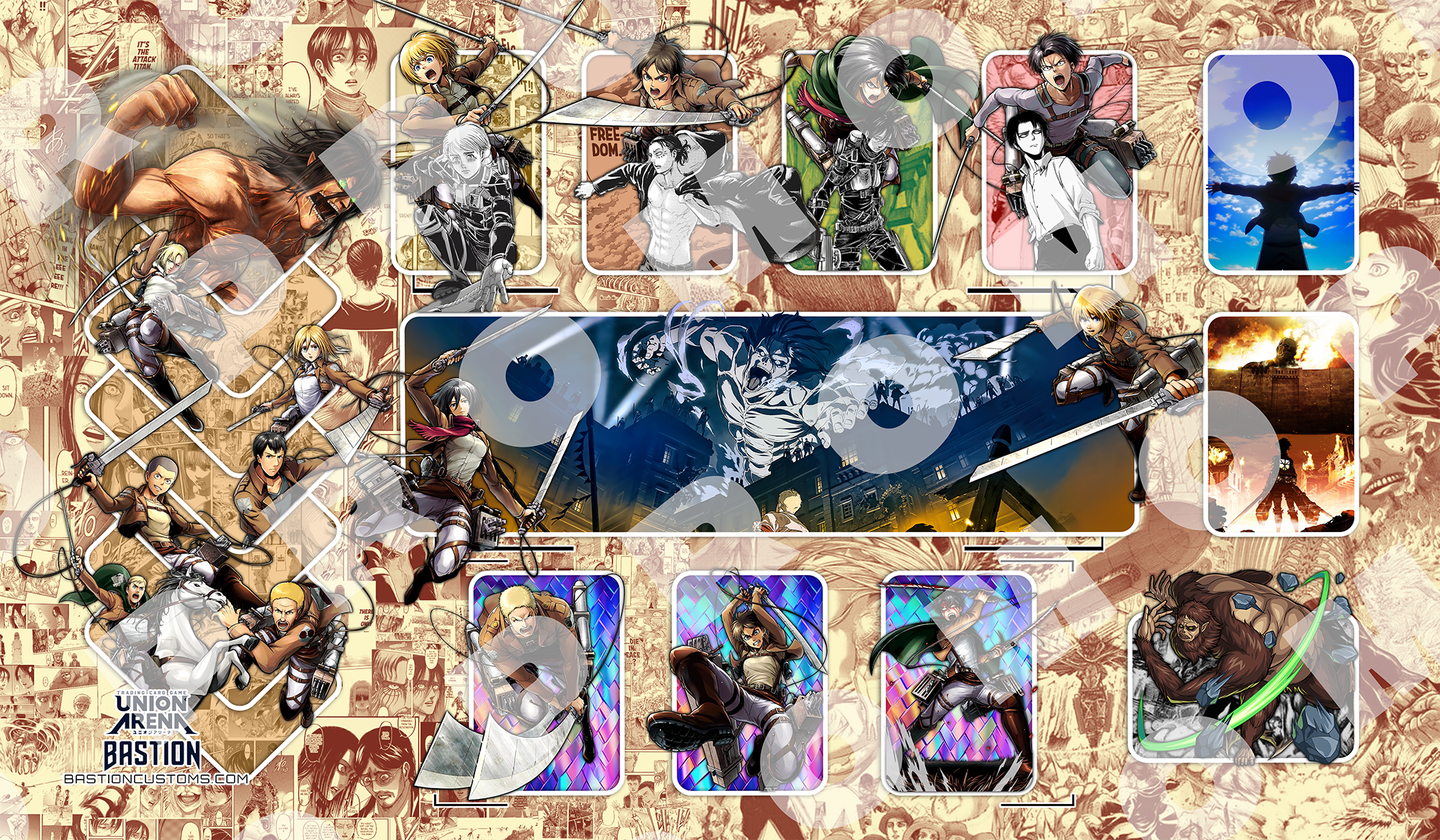 FIRST-WEEK SALE - Attack on Titan - Union Arena Playmat