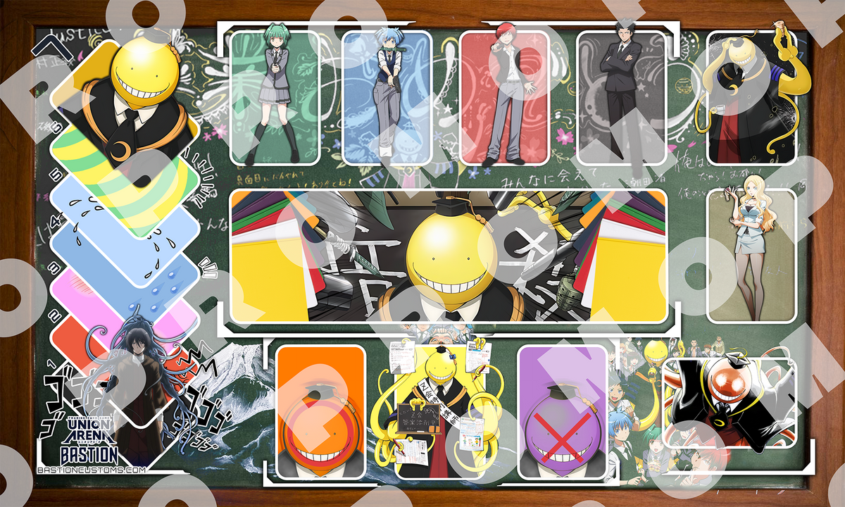 assassination classroom tcg card sleeves - Union Arena Playmat Color:Celeste 151C One design commemorates the Sleeve (Arena) - Magic: