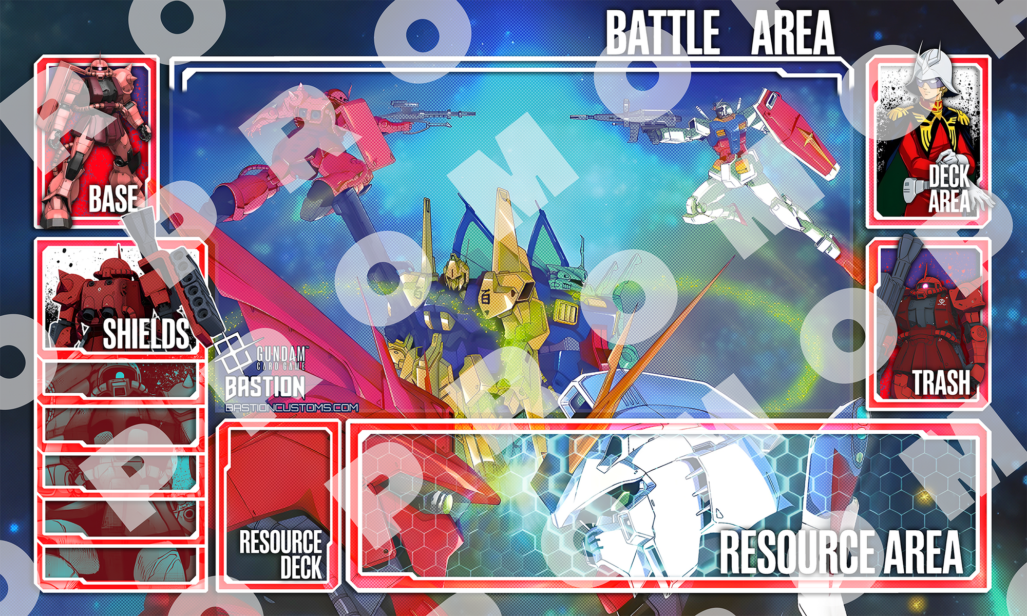 PRE-SALE - Char Aznable - Gundam TCG Playmat