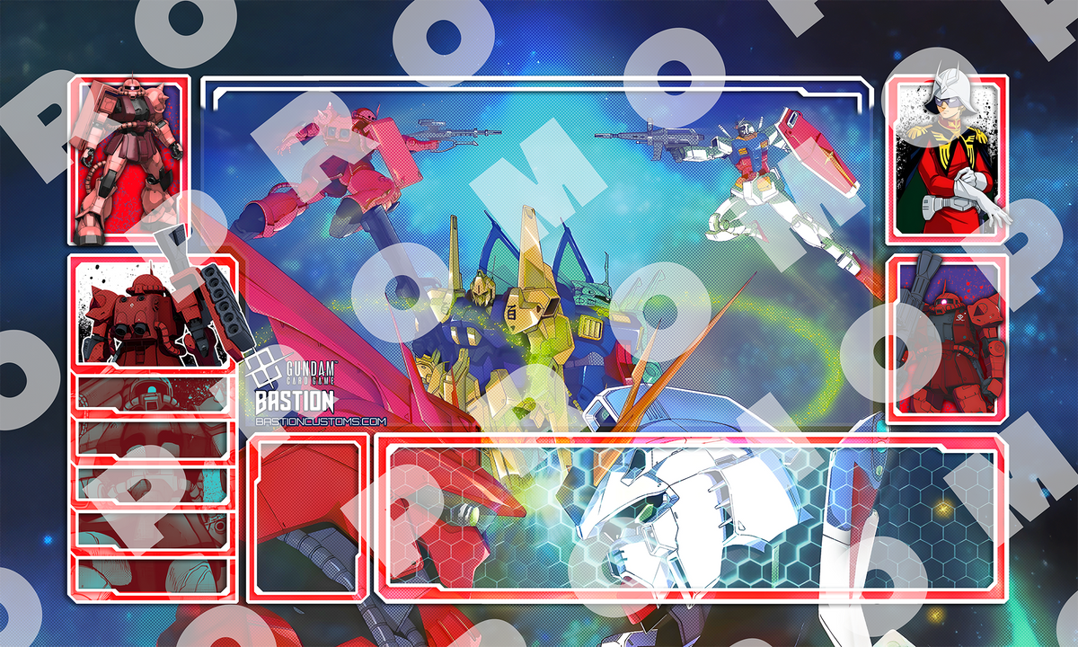 Char Aznable - Gundam TCG Playmat