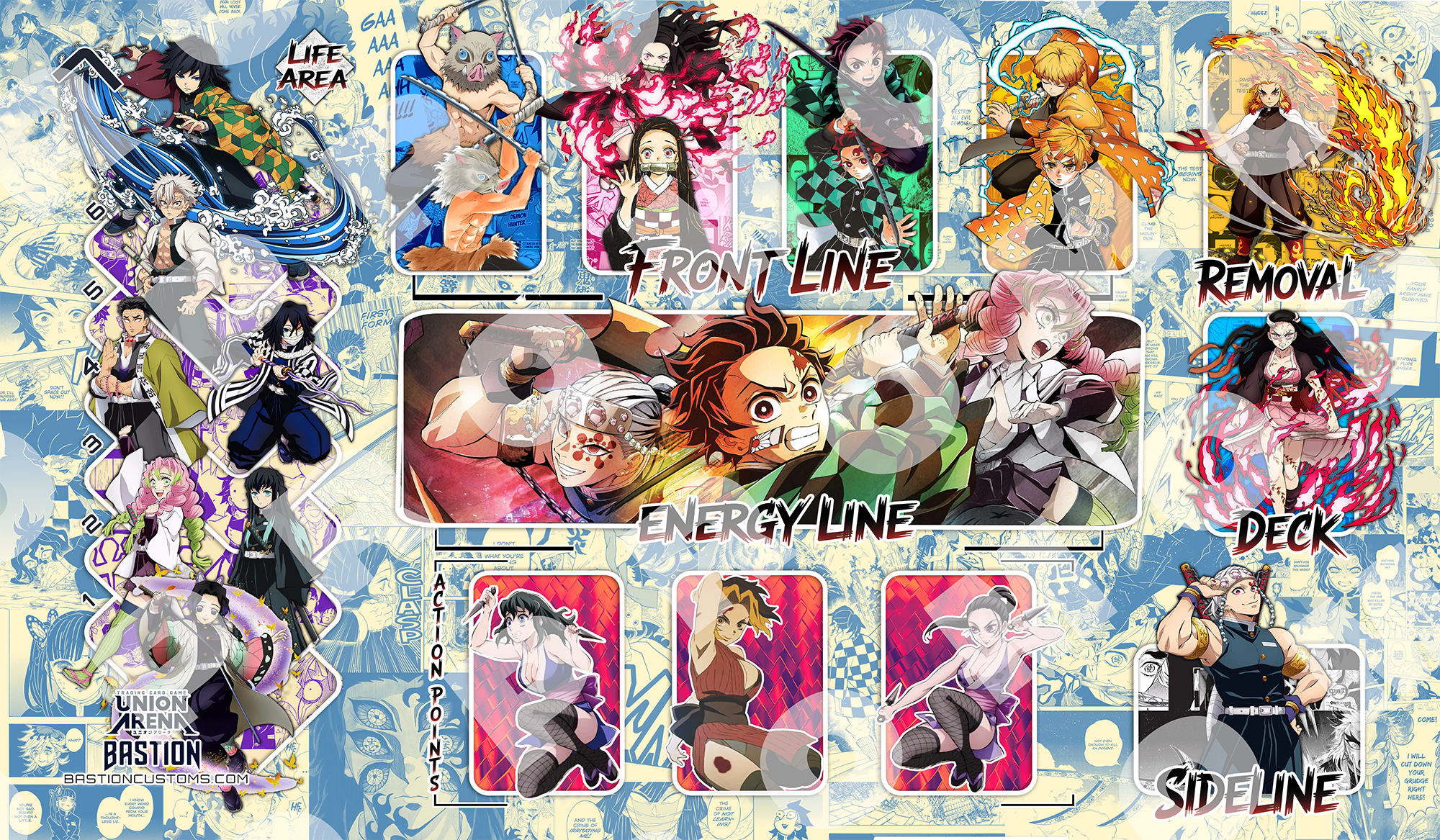 FIRST-WEEK SALE - Demon Slayer - Union Arena Playmat
