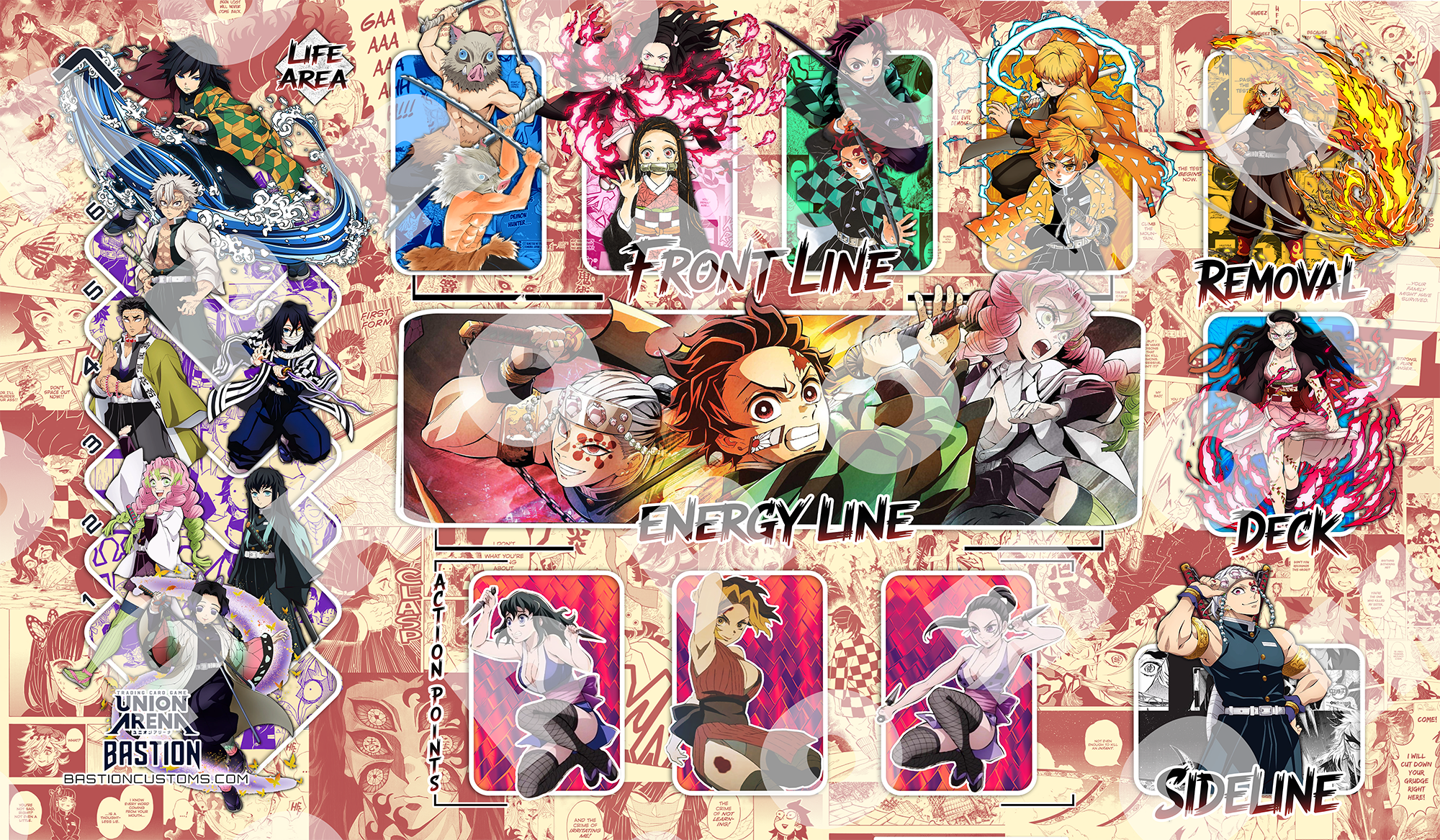 FIRST-WEEK SALE - Demon Slayer - Union Arena Playmat