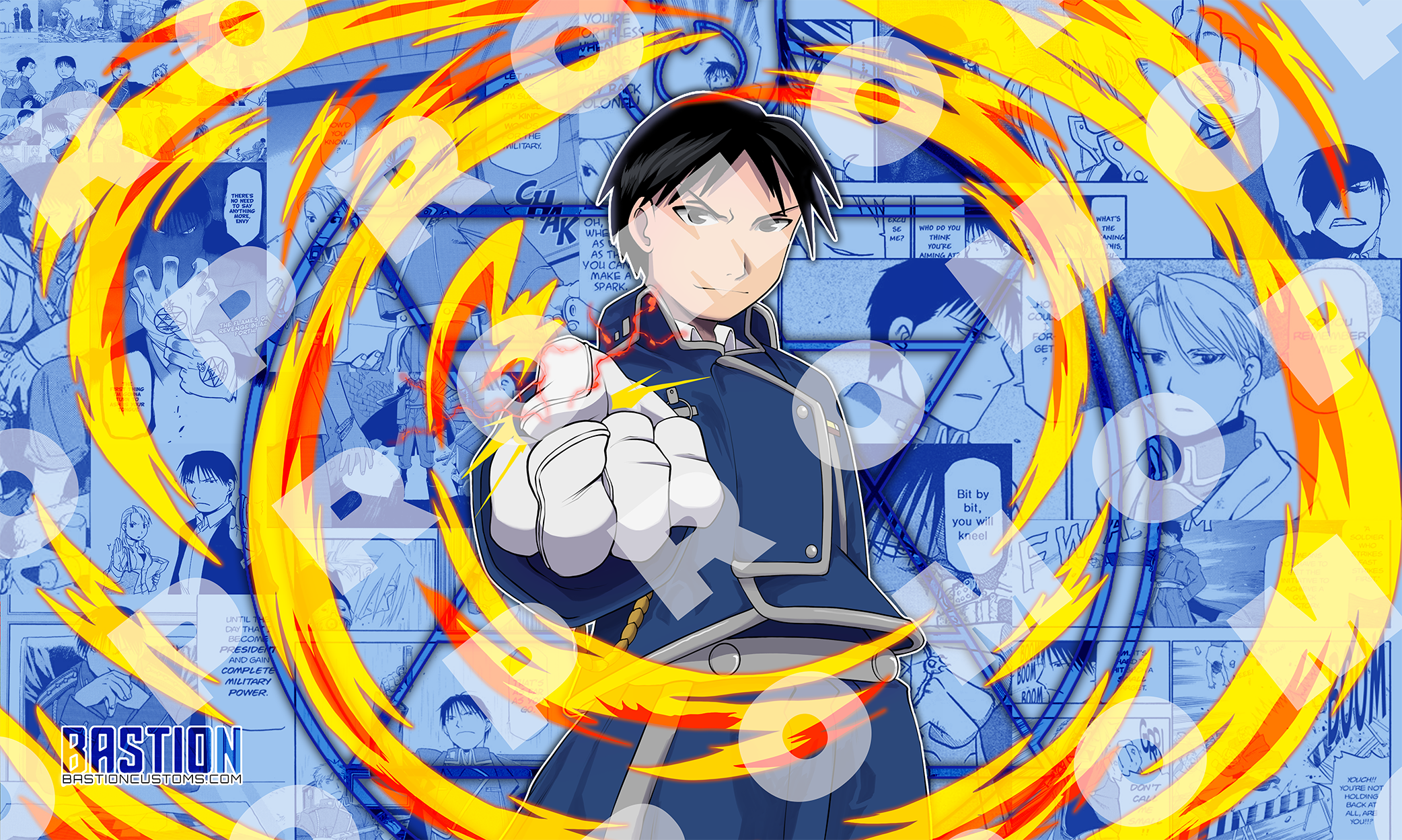 Roy Mustang TCG Playmat - Fullmetal Alchemist - BastionOriginals