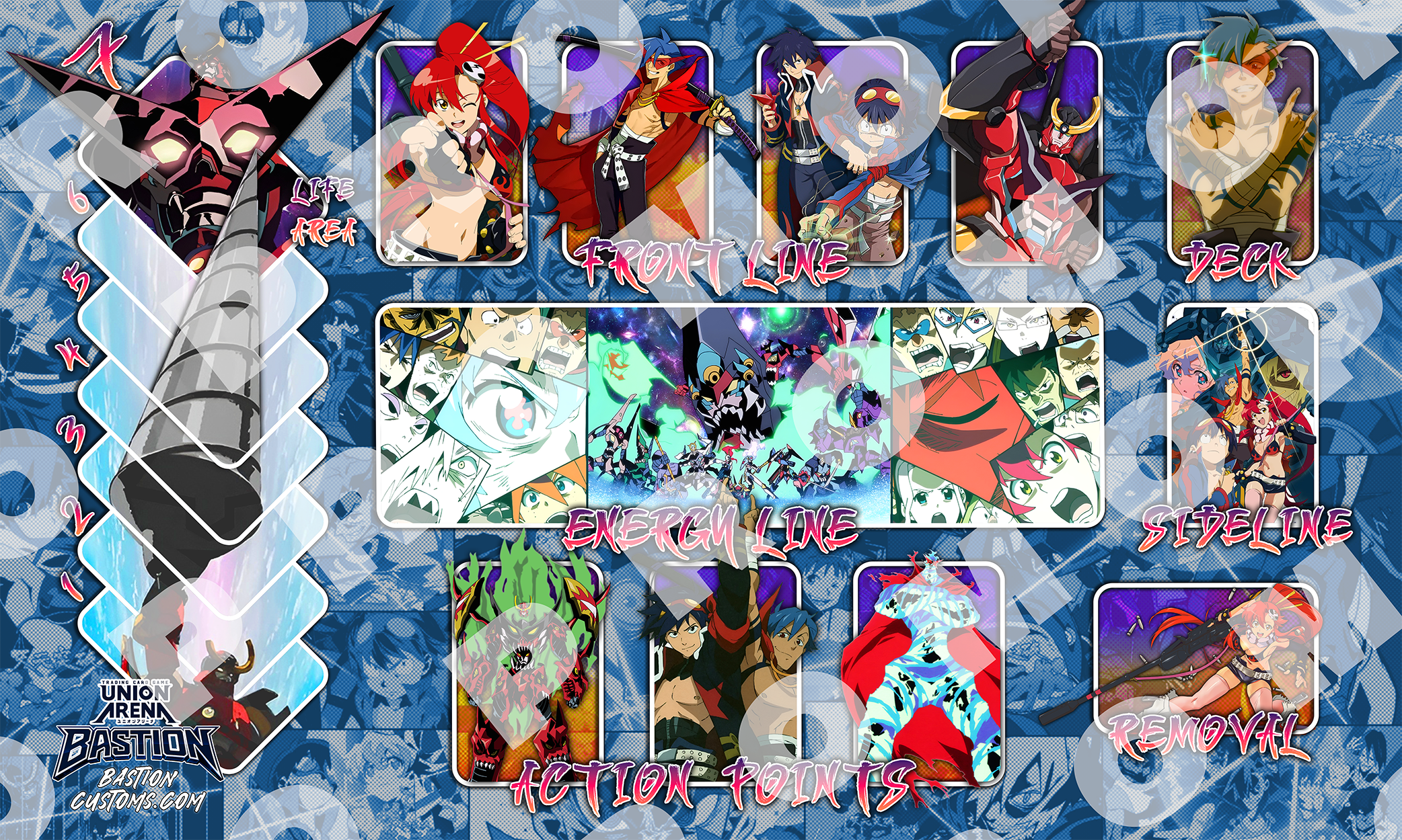 Gurren Lagann  - Union Arena Playmat