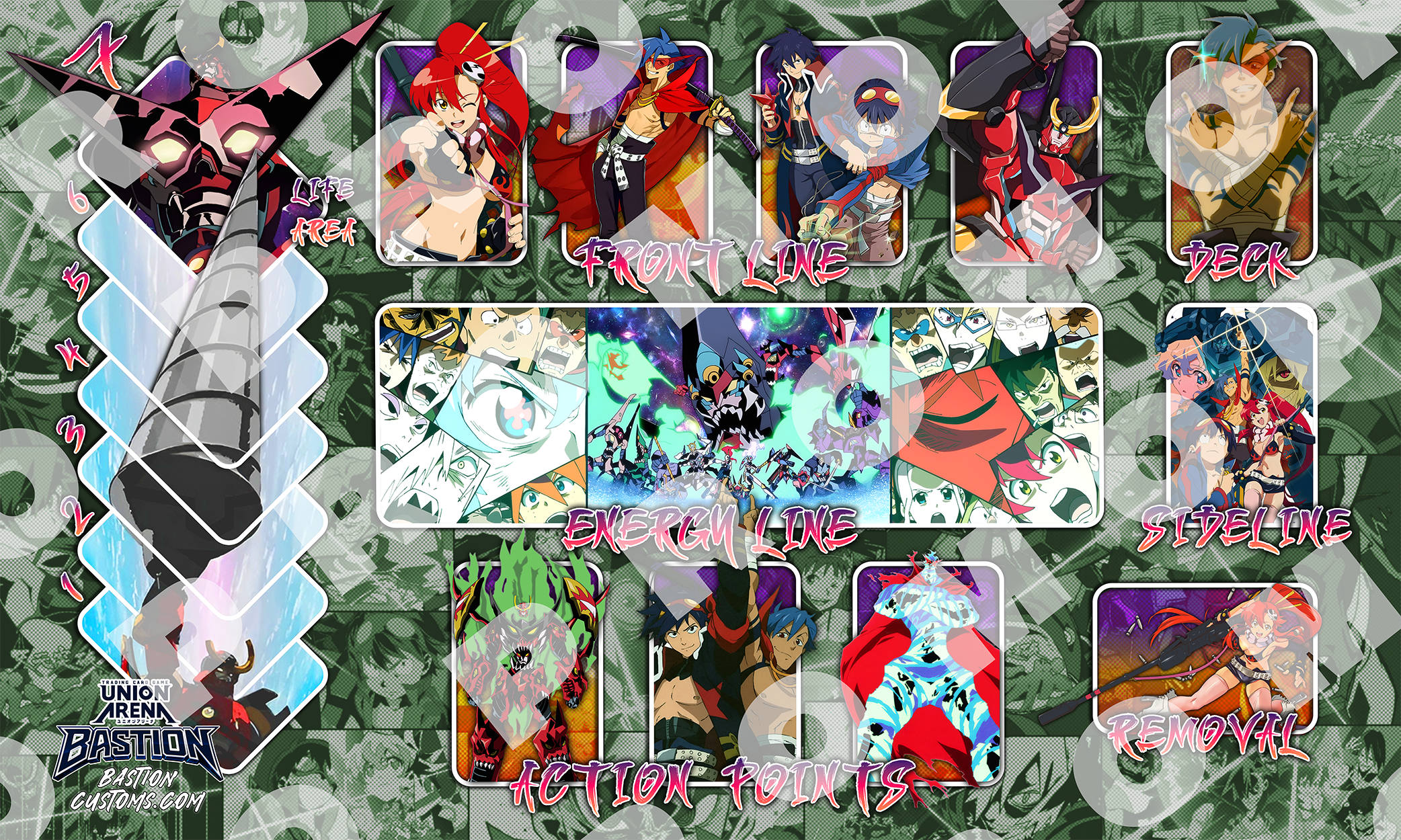 Gurren Lagann  - Union Arena Playmat