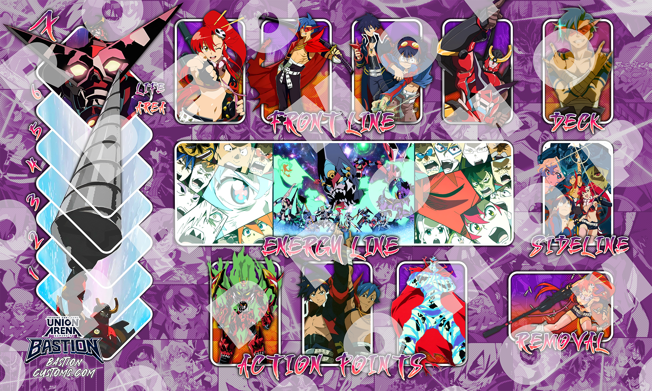 Gurren Lagann  - Union Arena Playmat
