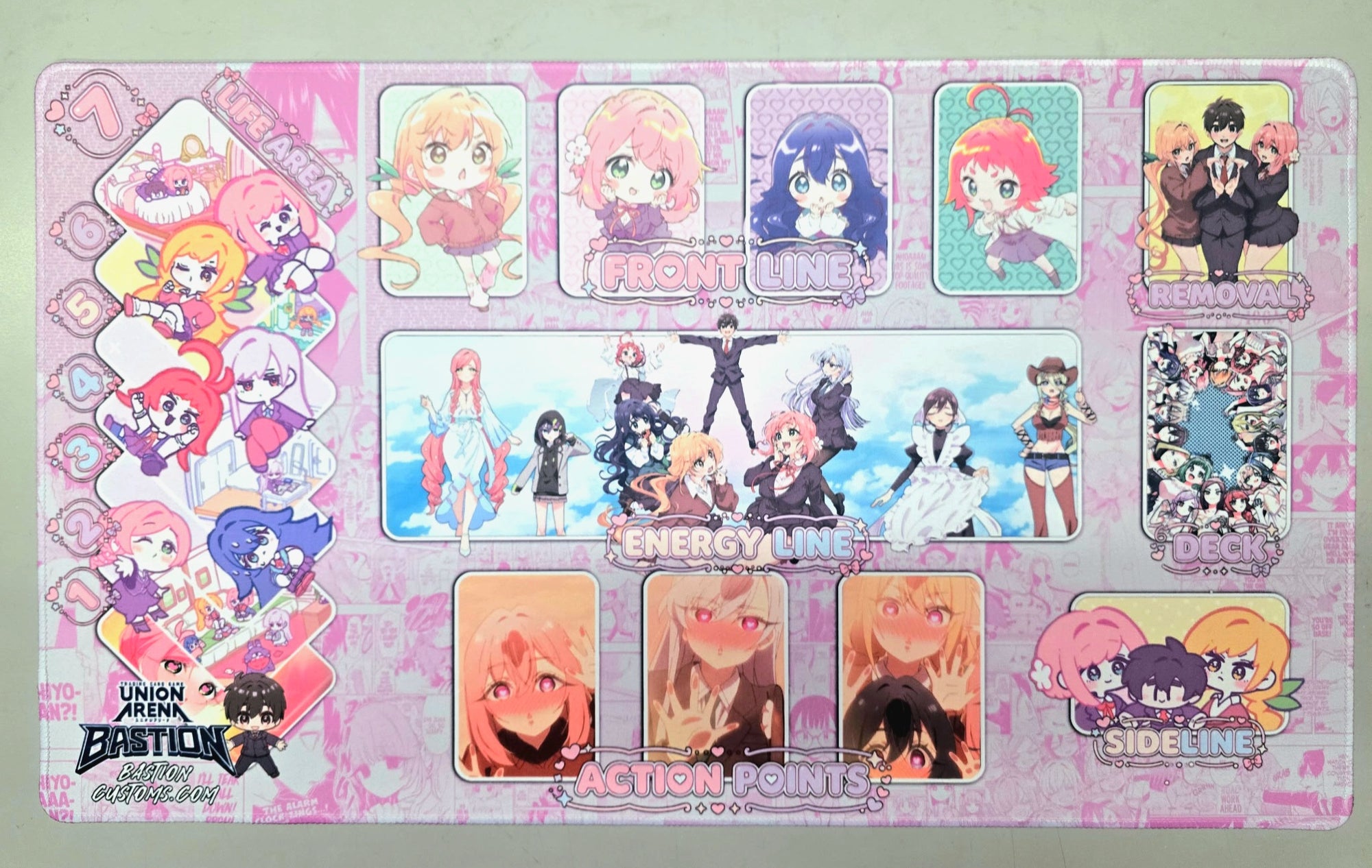 The 100 Girlfriends Who RRRRReally Love You  - Union Arena Playmat