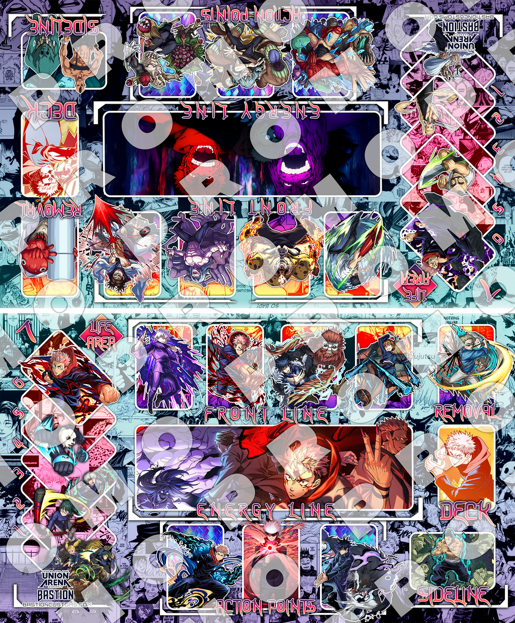 PRE-SALE - Jujutsu Kaisen VS - 2-Player Union Arena Playmat