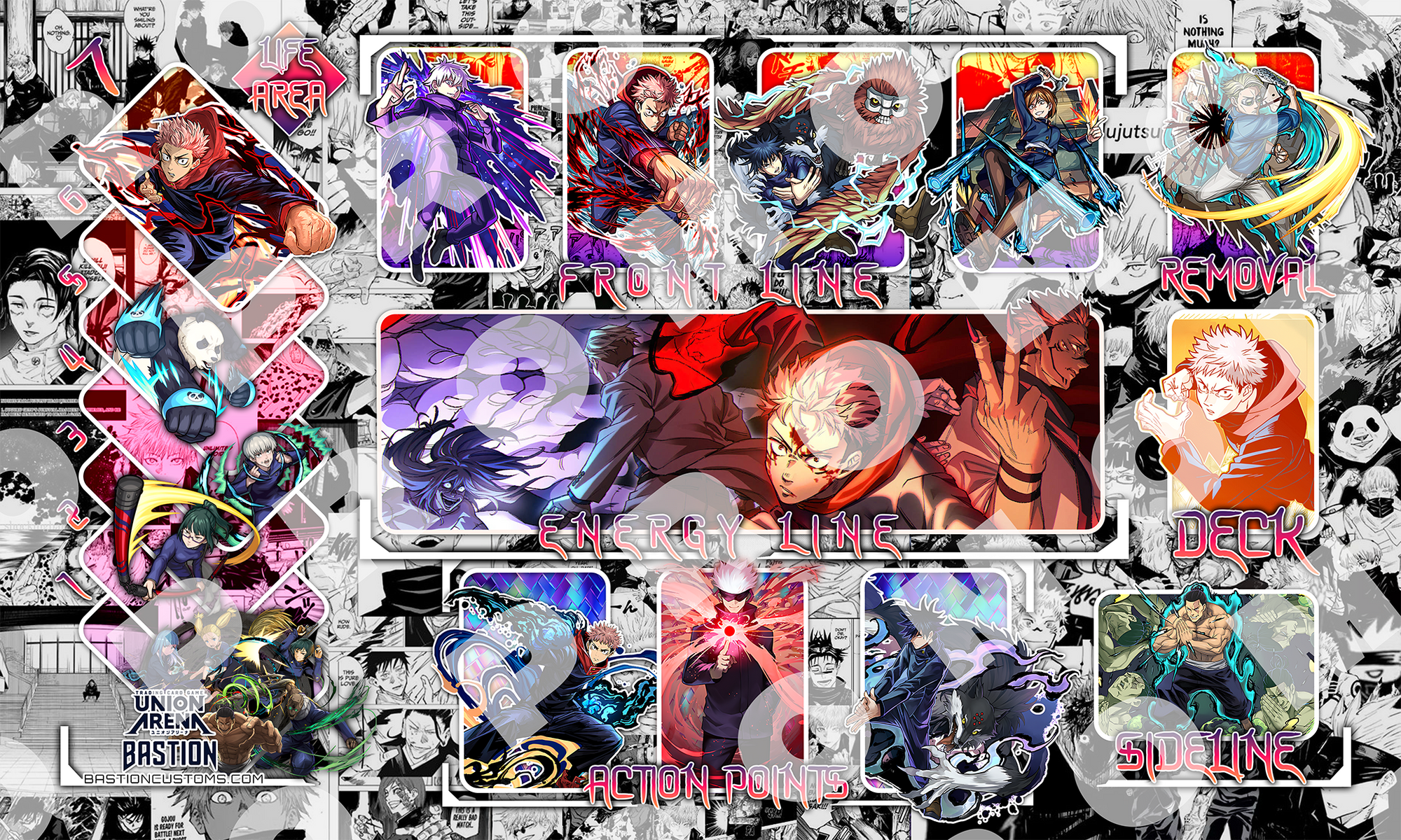 PRE-SALE - Jujutsu Kaisen Sorcerers - Union Arena Playmat