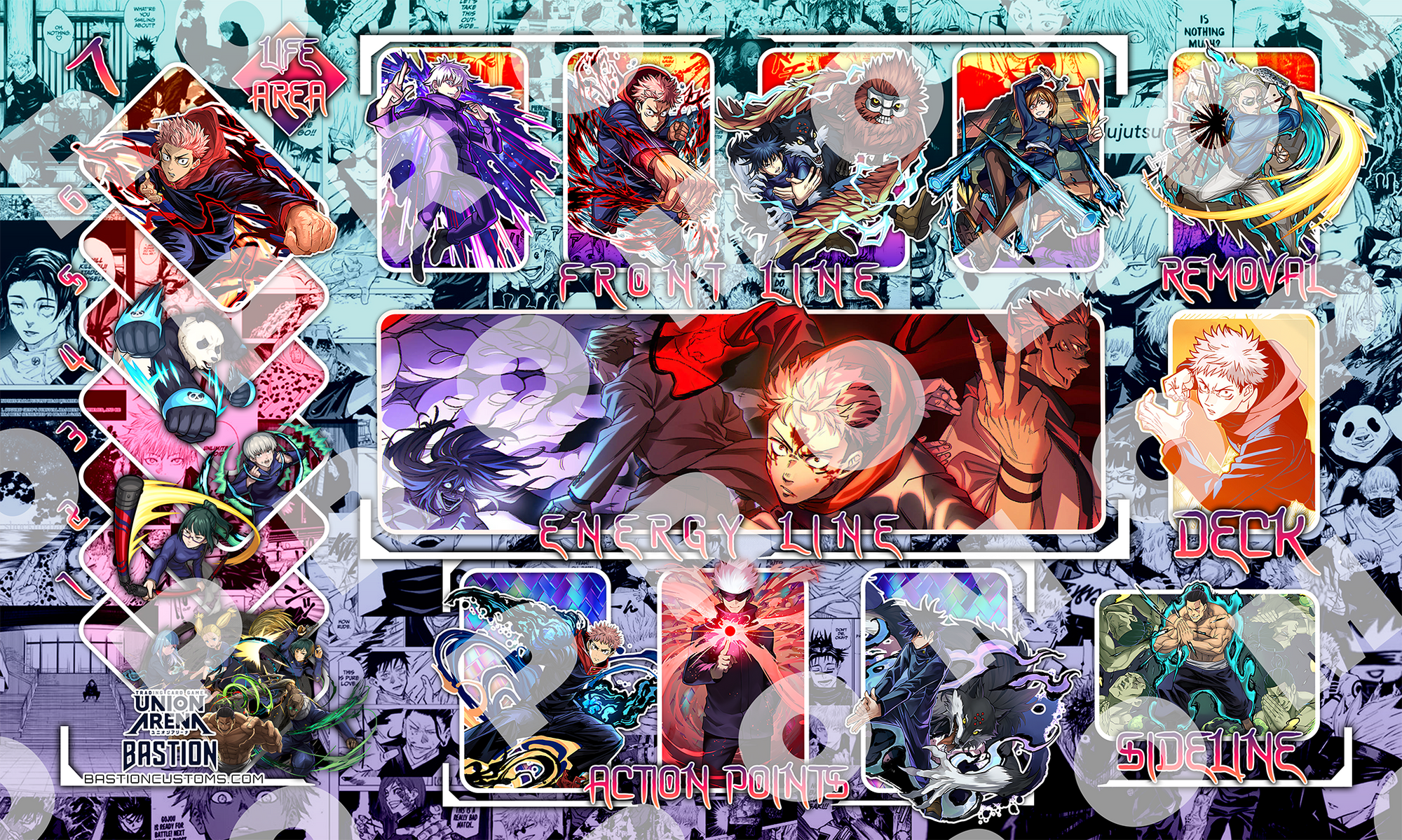 PRE-SALE - Jujutsu Kaisen Sorcerers - Union Arena Playmat