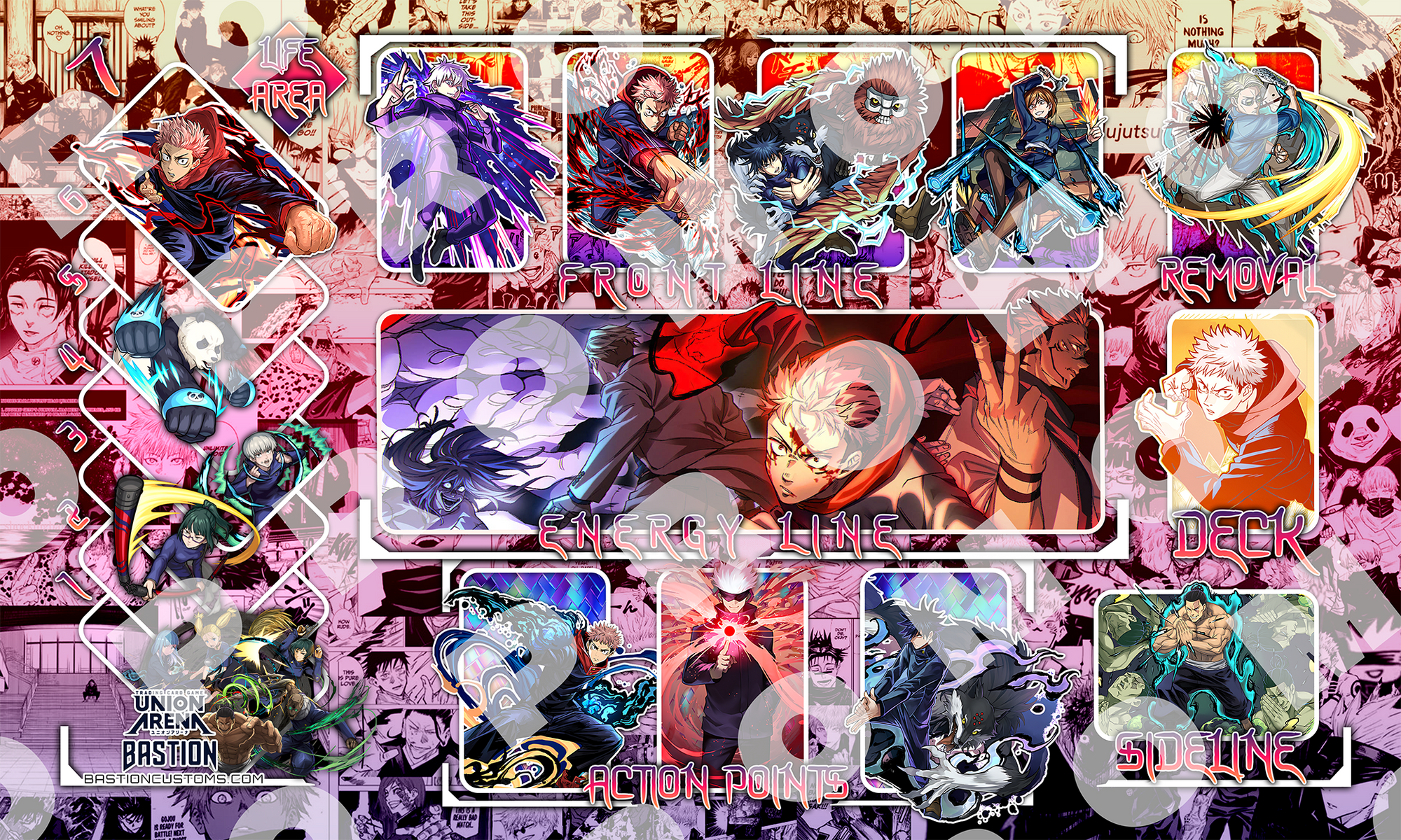 PRE-SALE - Jujutsu Kaisen Sorcerers - Union Arena Playmat
