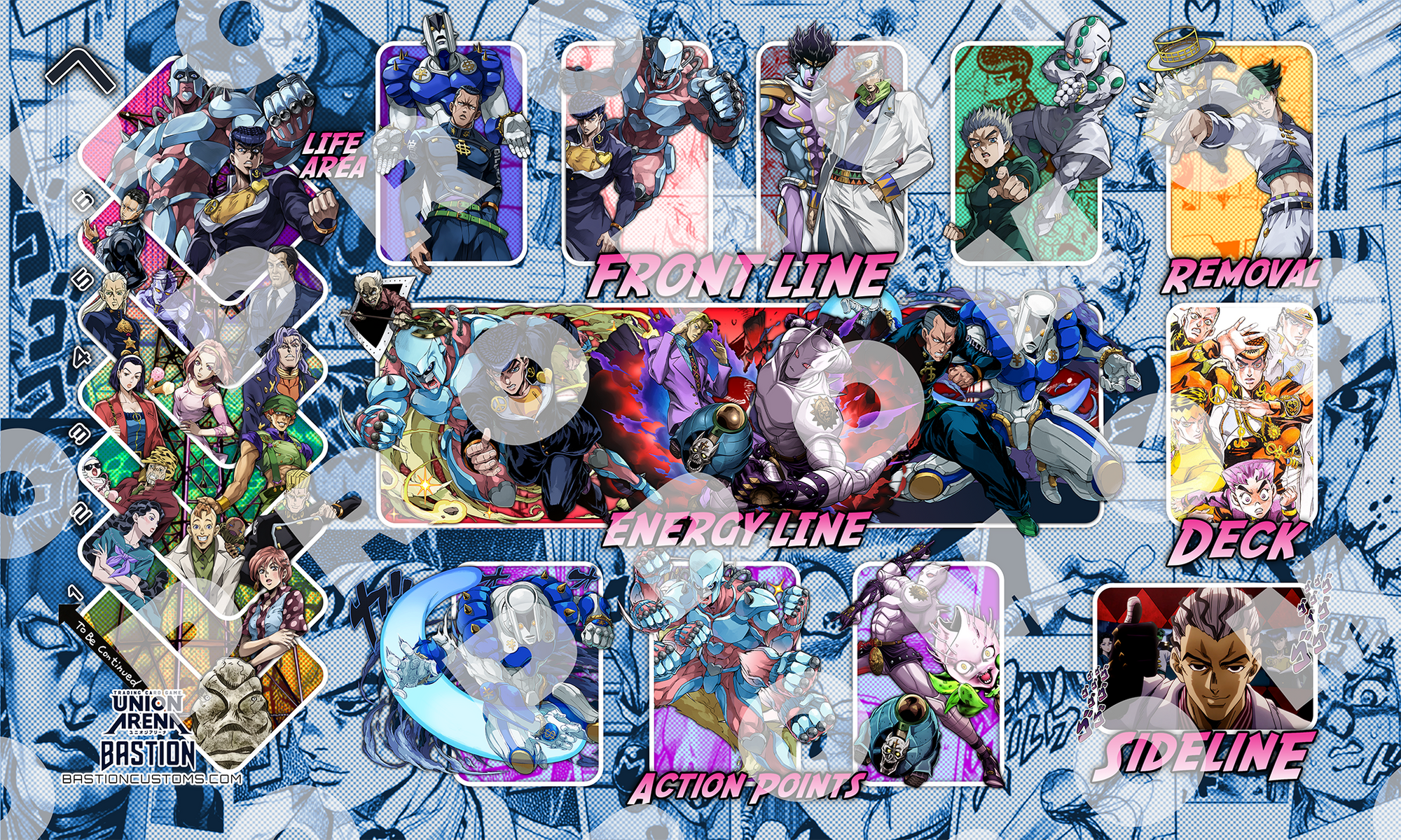 Jojo's Bizarre Adventure - Diamond is Unbreakable - Union Arena Playmat