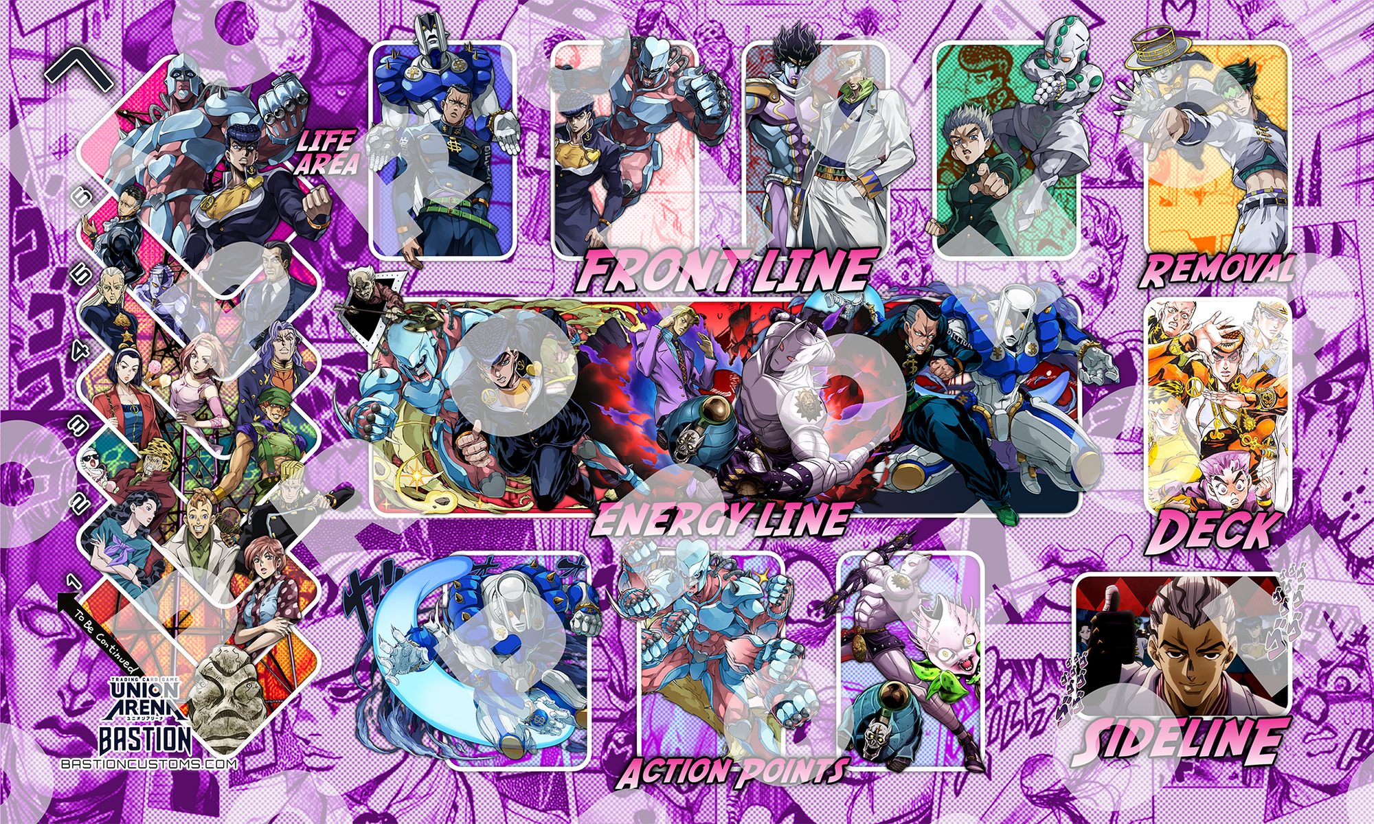 Jojo's Bizarre Adventure - Diamond is Unbreakable - Union Arena Playmat