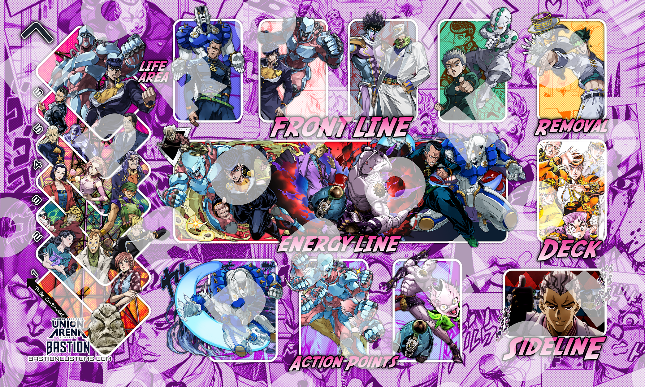Jojo's Bizarre Adventure - Diamond is Unbreakable - Union Arena Playmat