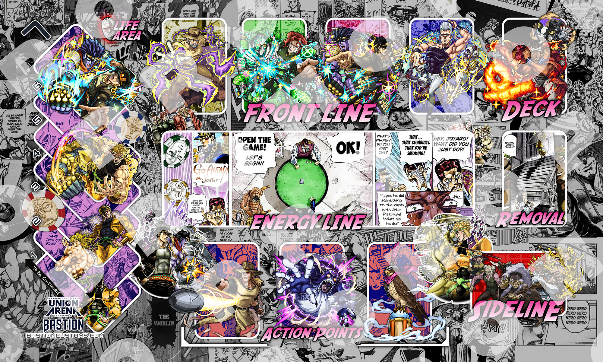 FIRST-WEEK SALE - JJBA Part 3 - Union Arena Playmat