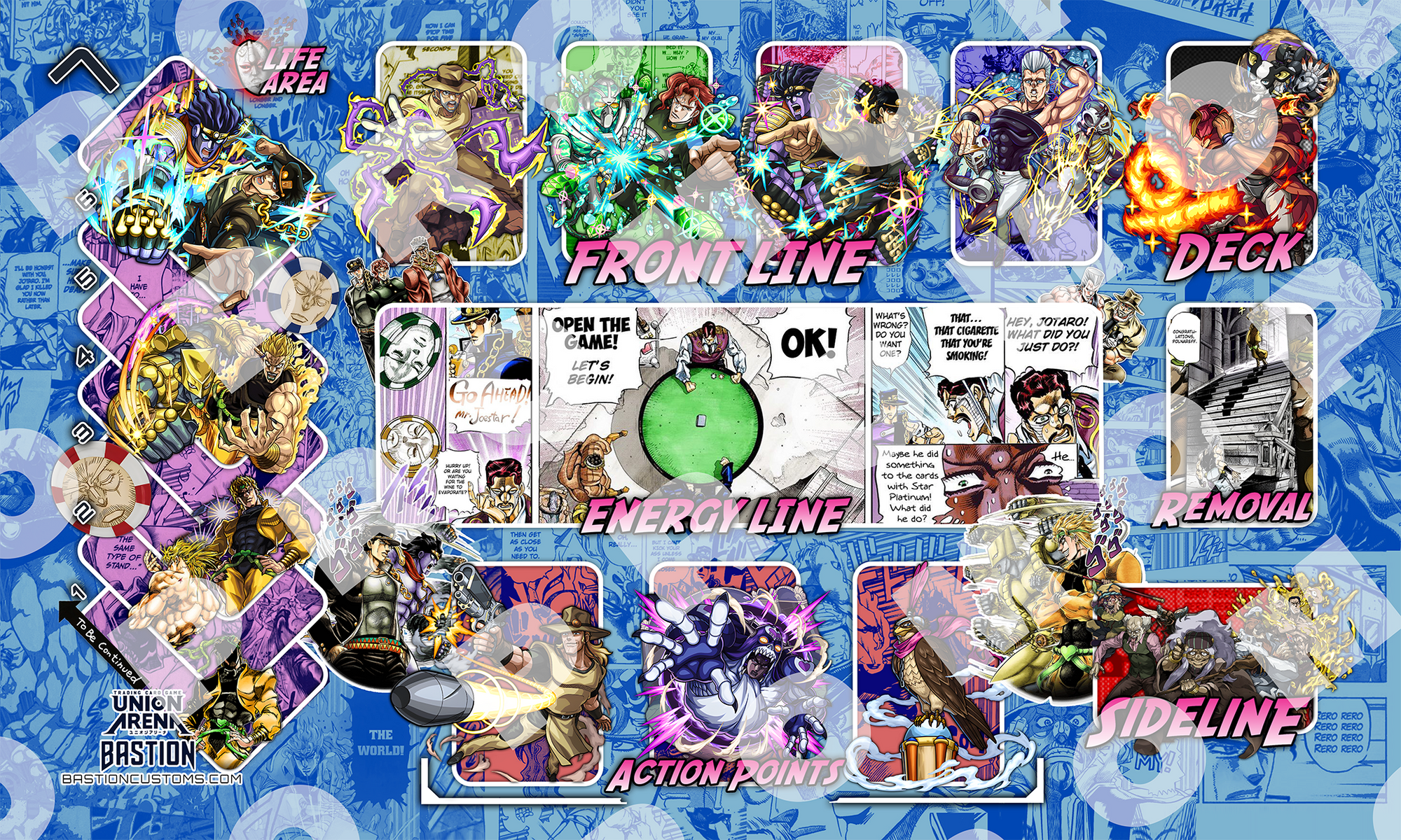 FIRST-WEEK SALE - JJBA Part 3 - Union Arena Playmat