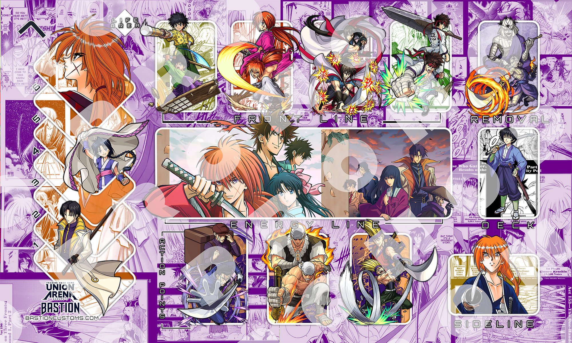 PRE-SALE - Rurouni Kenshin - Union Arena Playmat