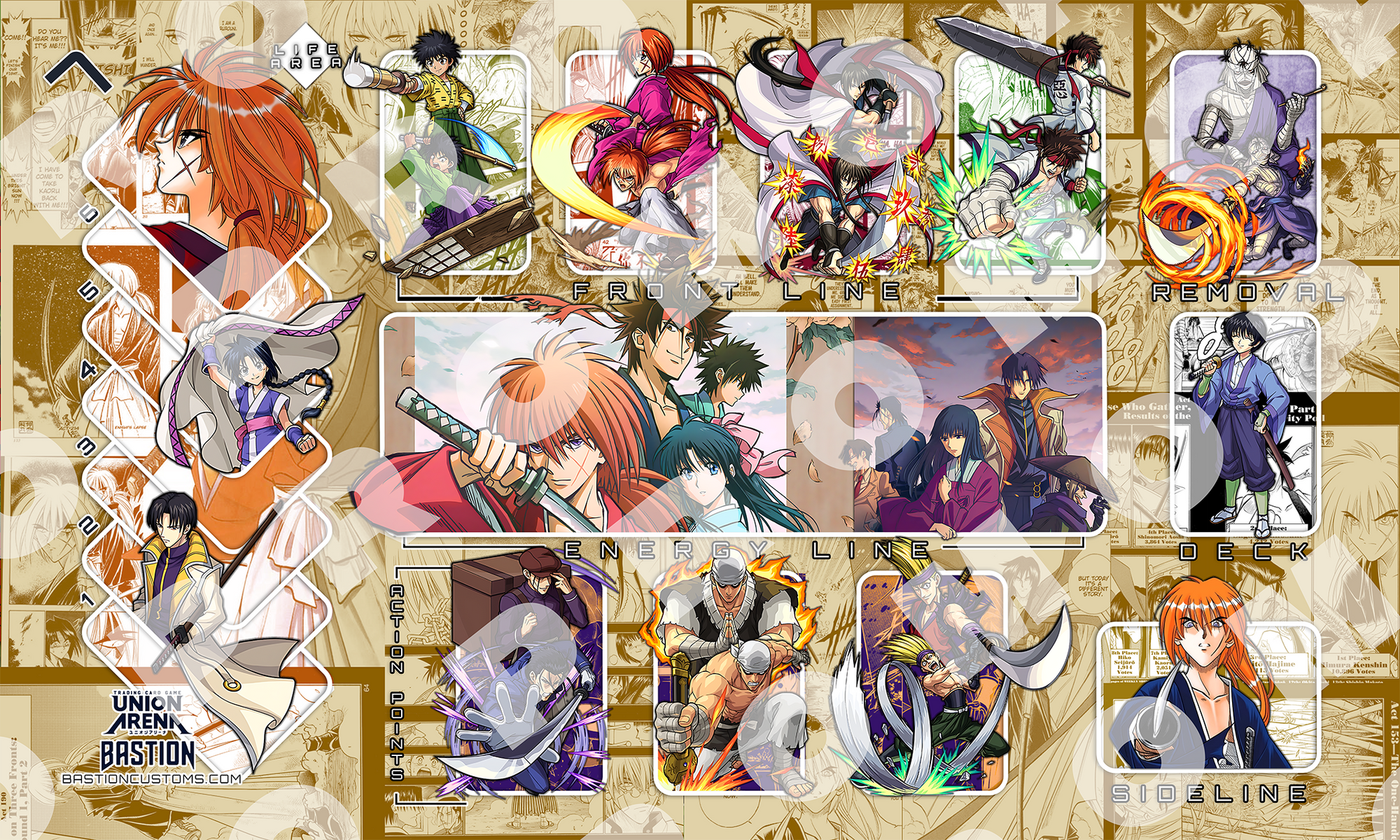 PRE-SALE - Rurouni Kenshin - Union Arena Playmat