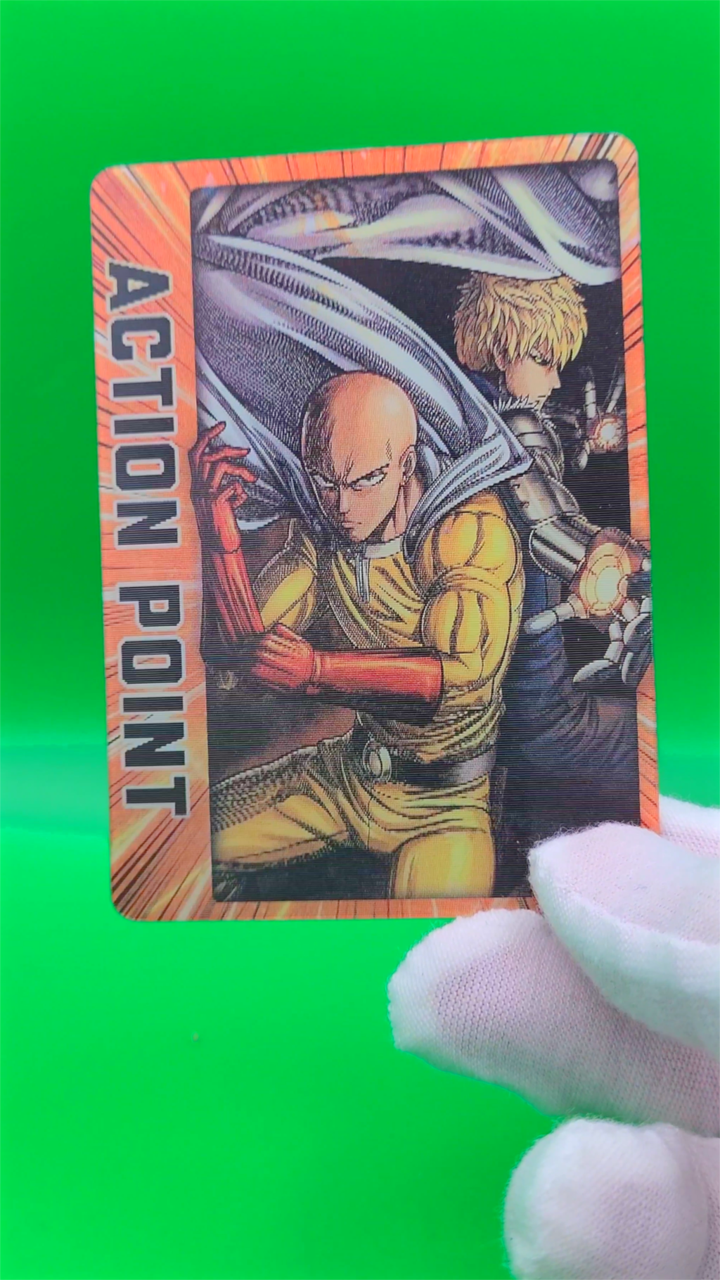 One Punch Man Lenticular Action Point - Saitama & Genos - Union Arena