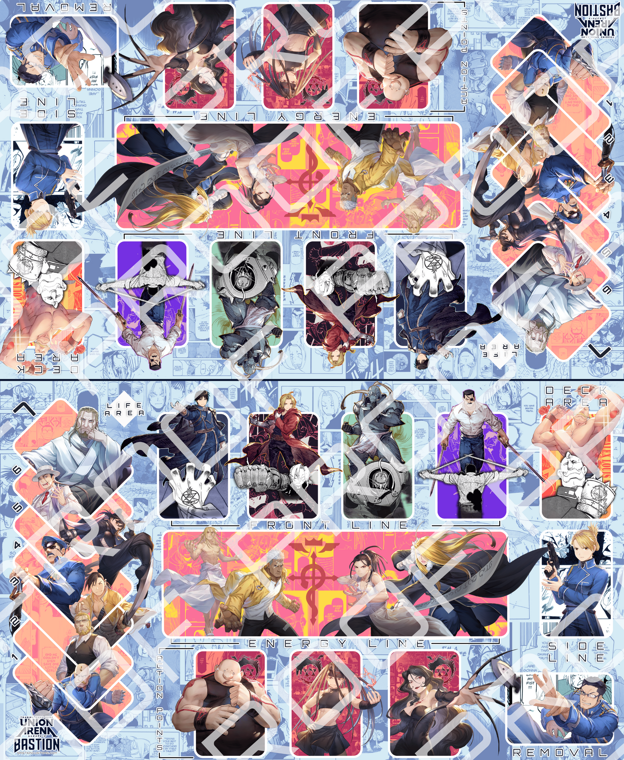 FIRST-WEEK SALE - Fullmetal Alchemist - 2-Player Playmat