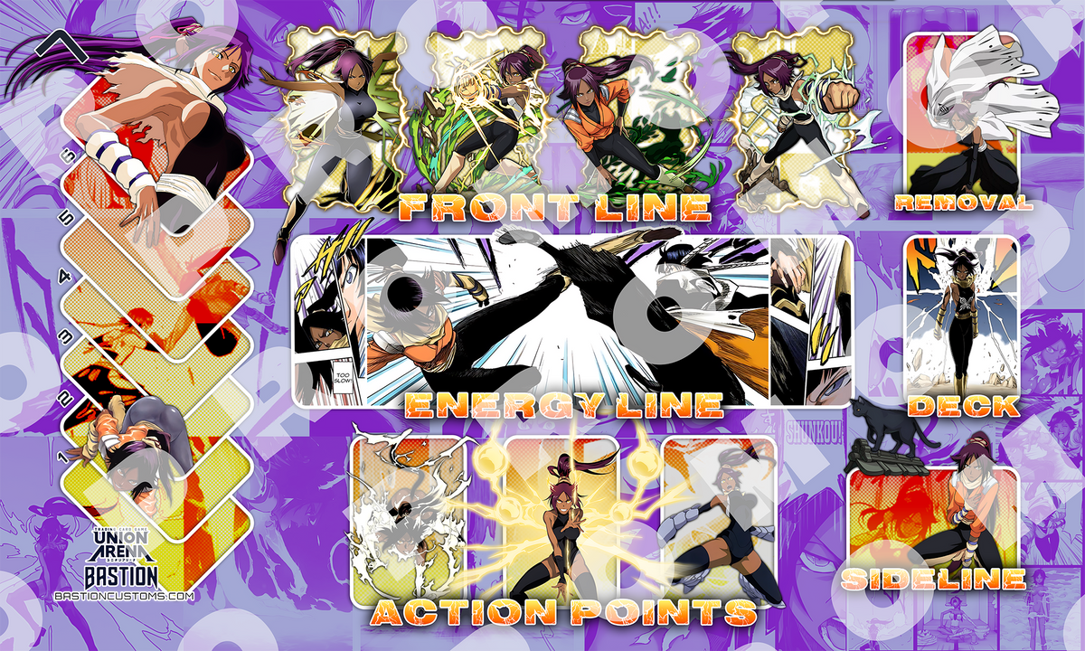 Bleach Yoruichi - Union Arena Playmat