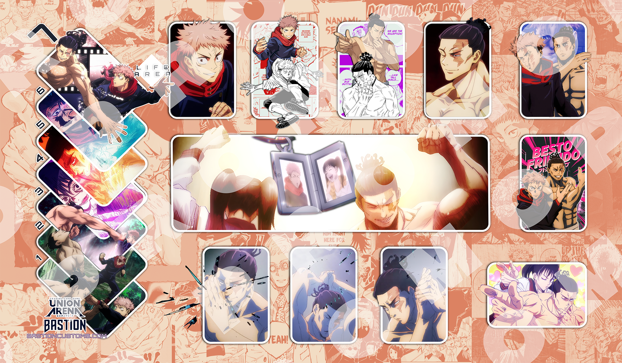 Yuji/Todo Jujutsu Kaisen - Union Arena Playmat