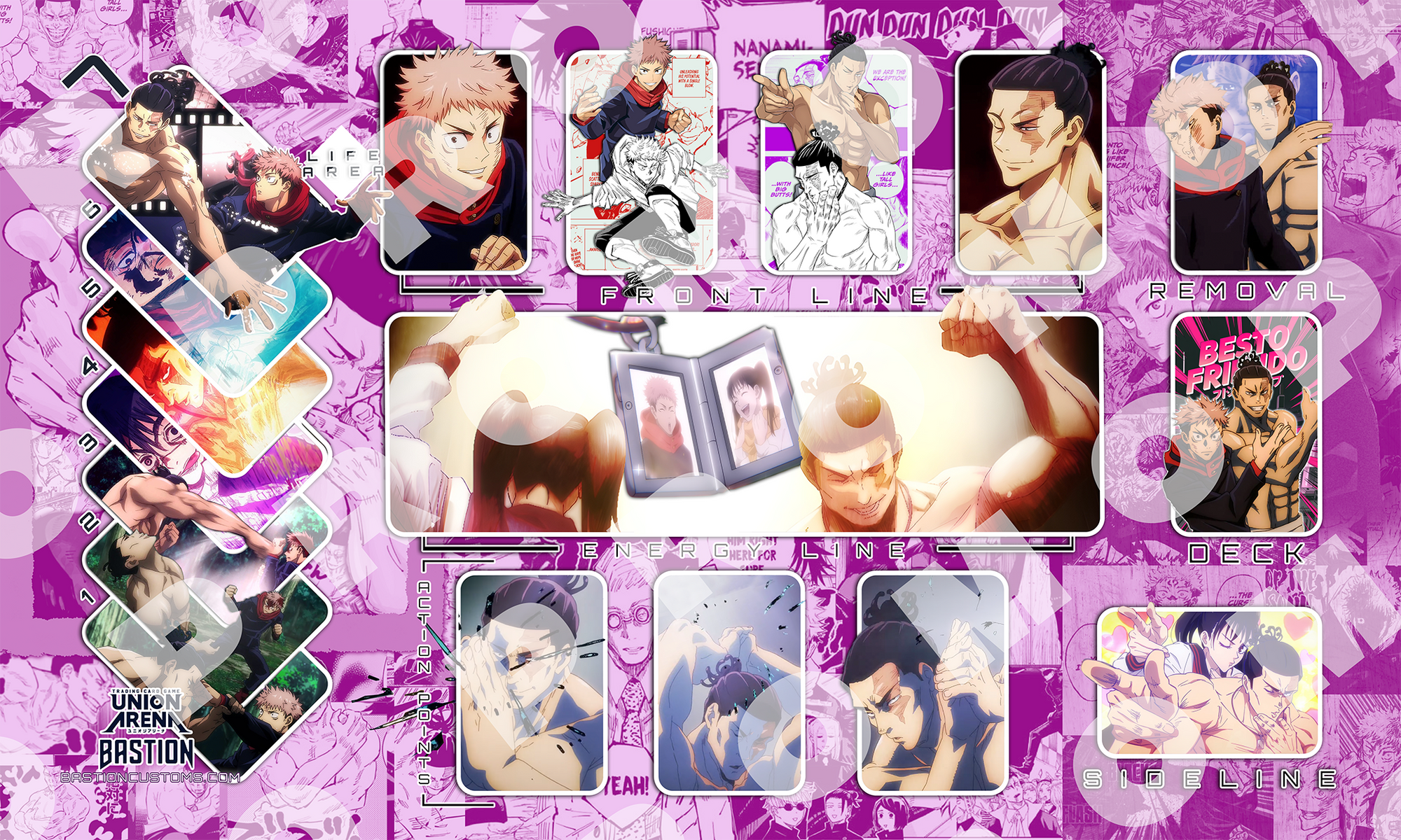 Yuji/Todo Jujutsu Kaisen - Union Arena Playmat